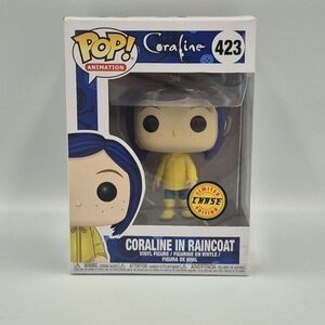Funko Pop! Coraline in Yellow Raincoat #423 (Chase) NEW Some Wear